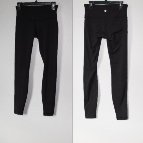 Lululemon Wunder Under Low-Rise Tight Full-On Luon 28" Black Size 4 H13796 - Picture 12 of 12